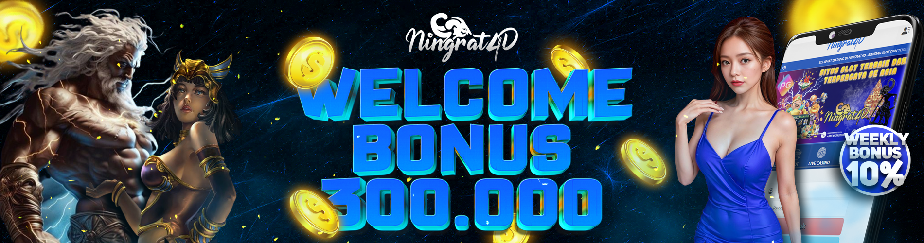 Welcome Bonus 300K di Ningrat4D